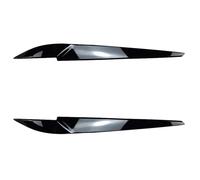 ASDGH For X5 X6 F15 F16 Copri-sopracciglia for fari Adesivi decorativi 2014 2015 2016 2017 2018 Kit carrozzeria Tuning Pellicola per fari(Gloss Black)