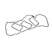 ASDGH Guarnizione coperchio valvola motore, for BMW, E71 E70 E82 E88 E90 E92 E93 X1 X3 X4 X5 X6 135i 335i 435i 535i 640i 740i 740Li 11127587804 Guarnizione della testata del cilindro