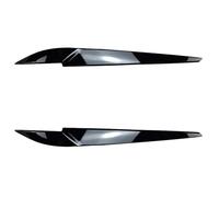 ASDGH SET DA 2 PEZZI, for X5 F15 X6 F16 2014-2018 Palpebra Faro Anteriore Sopracciglio Palpebre Copertura Protezione Adesivo Trim Accessori Auto Pellicola per fari(Schwarz)