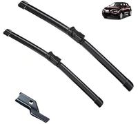 ASDGH Set di spazzole tergicristallo anteriori di qualità, for NISSAN, JUKE F16 2020 2021 2022 2023, spazzole for parabrezza, adattatore for coperchio lavavetri, motore perfetto, for parabrezza Tergic