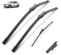 ASDGH Set di spazzole tergicristallo, for BMW, X1 E84, tergicristallo anteriore e posteriore, parabrezza, lavavetri 2009 2010 2011 2012 2013 2014 2015, 24"19"12" (colore: anteriore, dimensioni: LHD) T