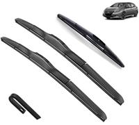 ASDGH Spazzole tergicristallo, for NISSAN, Leaf 2 MK2 2017-2023 ZE1 Plus Parabrezza anteriore Parabrezza Lunotto posteriore Spazzole lavavetri Essuie-glace 2018 (Colore: Anteriore Posteriore, Dimensio