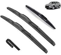 ASDGH Tergicristalli for auto, for Mitsubishi, Eclipse Cross GK GL YA 2017-2023, lavavetri for parabrezza, adatto for bracci a gancio a U (colore: anteriore, dimensioni: RHD) Tergicristallo posteriore