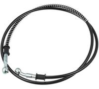ASDGH Tubo flessibile for olio freno e frizione intrecciato for moto, 140 cm, 55,12#34, nero, ricambio Tubo freno posteriore