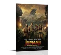 ASDGHIAWEUWQ Jumanji Benvenuti Nella Giungla, poster moderno, arte retrò, stampa artistica su tela, poster da parete, 50 x 75 cm, con cornice