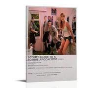 ASDGHIAWEUWQ Poster moderno con guida degli scouts all'apocalisse zombie, arte retrò, stampa artistica su tela, poster artistico da parete, 40 x 60 cm, con cornice
