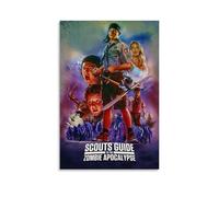 ASDGHIAWEUWQ Poster moderno con guida degli scouts all'apocalisse zombie, arte retrò, stampa artistica su tela, poster artistico da parete, 40 x 60 cm, senza cornice