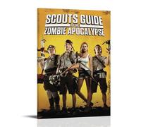 ASDGHIAWEUWQ Poster moderno con guida degli scouts all'apocalisse zombie, arte retrò, stampa artistica su tela, poster artistico da parete, 40 x 60 cm, con cornice