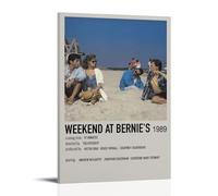 ASDGHIAWEUWQ Weekend at Bernie's Poster moderno, arte retrò estetica su tela, pittura artistica da parete, 60 x 90 cm, stile cornice