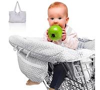 ASDIIT Copri Carrello Spesa per Bimbi e Copri Seggiolone 2 in 1 Proteggi Bambino Carrello Universale con Cinghia
