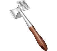 Asdirne Batticarne, Martello per Carne Pesante, Martello per Bistecca con Manico in Legno e Lega di Zinco Alimentare, 2 in 1 Mazzuolo per Carne, 26 CM