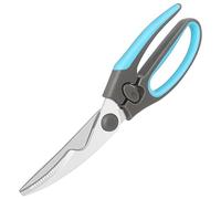 Asdirne Cesoie per pollame, forbici per pollame, con robusto acciaio inossidabile e impugnatura comoda, taglio potente, materiale per uso alimentare, per cucina resistente, blu/grigio