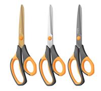 Asdirne Forbici con rivestimento in titanio, forbici multiuso di alta qualità, lame ultra affilate in acciaio inox, impugnatura comoda, ideali per artigianato, ufficio, scuola e uso quotidiano,