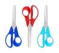 Asdirne Forbici per bambini, forbici per bambini con impugnatura comoda, punta smussata di sicurezza, 12,7 cm, confezione da 3