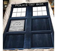 ASDIWON Doctor Who - Coperta in flanella di peluche, calda e morbida, perfetta per aria condizionata e pisolini (G, 100 x 150 cm)