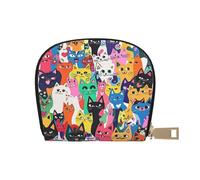 ASDJHFABKY Confezione di carte in stile fantascienza con motivo a stelle multiple borsa in pelle portafoglio luna atleti che corrono - Portatore essenziale a mani libere 9 x 11 cm, A34, 9X11CM