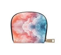 ASDJHFABKY Confezione di carte in stile fantascienza con motivo a stelle multiple borsa in pelle portafoglio luna atleti che corrono - Portatore essenziale a mani libere 9 x 11 cm, A20., 9X11CM
