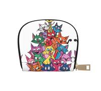 ASDJHFABKY Confezione di carte in stile fantascienza con motivo a stelle multiple borsa in pelle portafoglio luna atleti che corrono - Portatore essenziale a mani libere 9 x 11 cm, A32., 9X11CM