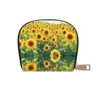 ASDJHFABKY Nature Scenery - Borsa in pelle con fiori blu e bianchi, portafoglio floreale in vaso, confezione di carte per pendolari attivi, per carte di transito e documenti d'identità ad accesso