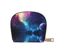 ASDJHFABKY Nature Scenery - Borsa in pelle con fiori blu e bianchi, portafoglio floreale in vaso, confezione di carte per pendolari attivi, per carte di transito e documenti d'identità ad accesso