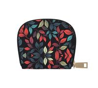 ASDJHFABKY Nature Scenery - Borsa in pelle con fiori blu e bianchi, portafoglio floreale in vaso, confezione di carte per pendolari attivi, per carte di transito e documenti d'identità ad accesso