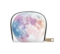 ASDJHFABKY Nature Scenery - Borsa in pelle con fiori blu e bianchi, portafoglio floreale in vaso, confezione di carte per pendolari attivi, per carte di transito e documenti d'identità ad accesso