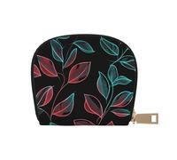ASDJHFABKY Nature Scenery - Borsa in pelle con fiori blu e bianchi, portafoglio floreale in vaso, confezione di carte per pendolari attivi, per carte di transito e documenti d'identità ad accesso