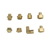 ASDJKL Raccordi hardware M14 M18 Filettatura metrica maschio femmina in ottone gomito capezzolo raccordo adattatore accoppiatore connettore per tubo spruzzatore giunto (F M18x1.5-M M14x1.5)