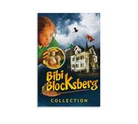ASDJWAUEYWEH Bibi Blocksberg, poster su tela, decorazione artistica da parete, stile vintage, decorazione estetica per soggiorno, camera da letto, 50 x 75 cm, senza cornice