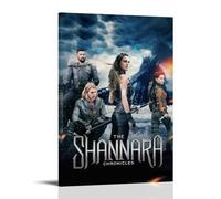 ASDJWAUEYWEH Poster su tela con le cronache di Shannara, decorazione artistica da parete, vintage, decorazione estetica per soggiorno, camera da letto, 50 x 75 cm, con cornice