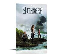 ASDJWAUEYWEH Poster su tela con le cronache di Shannara, decorazione artistica da parete, vintage, decorazione estetica per soggiorno e camera da letto, 40 x 60 cm, con cornice