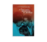 ASDJWAUEYWEH Poster su tela con scritta "If Beale Street Could Talk", decorazione artistica da parete, vintage, decorazione estetica per soggiorno, camera da letto, 30 x 45 cm, senza cornice