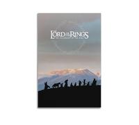 ASDJWAUEYWEH Poster su tela, motivo: Il Signore degli Anelli, La Compagnia dell'Anello, decorazione artistica da parete, stile vintage, per soggiorno, camera da letto, 30 x 45 cm, senza cornice