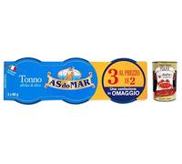 Asdomar - Tonno all'olio di oliva, 3 confezioni da 80 g