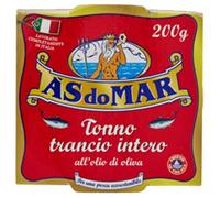 Asdomar Tonno trancio intero all'olio di oliva 200 g x24 confezioni