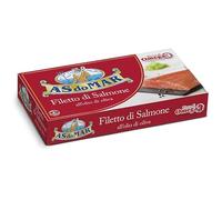 Asdomr Filetti di Salmone allOlio di Oliva, Pack 6 da 150 gr