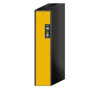Asecos V-Move-90 - Armadio di sicurezza con estrazioni verticali, chiusura automatica (TSA), chiusura a cilindro profilato e indicatore di blocco, grigio antracite, larghezza 449 mm, profondità 860