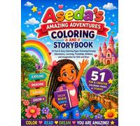 Aseda Amazing Adventures Coloring Book for Kids Ages 3-8: 50 Fun & Easy Coloring Pages Featuring Everyday Adventures, Learning, Friendship, Kindness, and Imagination for Girls and Boys