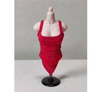 ASEDRFY 1/6 Scala Femminile, Figura Vestiti Bambola Allenamento Casual Camicia Senza Maniche per 30,5 cm Femmina Soldato Action Figure Bambola (rosso)