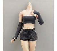 ASEDRFY 1/6 Scala Femminile, Vestiti Bambola Vestiti Senza Maniche Biancheria Intima Manicotto Costume per 30,5 cm Femminile Soldato Action Figure Bambola (Grigio)