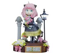 ASEDRFY Anya Figure, Street Lights Standing Anya Forger, statuetta di anime 19 cm, realizzata a mano in PVC Game Character Model Decoration Craft Gift