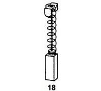 Asein Spazzole di carbone 0848 per utensili elettrici Makita - 6,5 x 13,5 x 16 mm - 0,26 x 0,53 x 0,63" - ricambio per parti originali 181044-0, 181048-2, CB-153, CB-155, CB-161 & JM230000000123