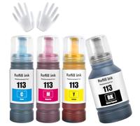 ASEKER 113 Inchiostro Compatibile per Epson EcoTank ET-5150 ET-5160 ET-5170 | 4-Multipla per Epson EcoTank ET-5800 ET-5850 ET-5880 ET-16150 ET-16600 ET-16650 ET-16680 Pro ET-5800 ET-5850 ET-5880 ET-15000
