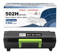 ASEKER 502H 50F2H00 Toner di Cartuccia Compatibile per Lexmark MS310 MS310d MS310dn MS312dn MS315dn MS410d MS410dn MS415dn MS510dn MS610de MS610dn MS610dte MS610dtn Stampanti 5000 Pagine (Nero*1)
