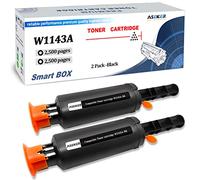 ASEKER Compatibile 143A W1143A Cartuccia toner 143AD W1143AD per HP Neverstop Laser MFP 1202w 1202nw 1201n 1001nw stampanti , capacità standard 2500 pagine (2 Nero)