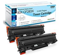 ASEKER Compatibile 83X CF283X (83A CF283A) Toner di Cartuccia 2200 Pagine per HP LaserJet Pro M201 M201dw M201n MFP M127 M127fn M127fw M125a M125nw M225 M225dn M225dn M225dw M225dw Stampanti (2 Nero)