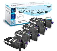 ASEKER Compatibile Cartuccia di Toner per Xerox Phaser 6020 6022 WorkCentre 6025 6027 6028 Stampanti Rese Elevate 2000 & 1000 Pagine 106R02759 106R02756 106R02757 106R02758 ( BK/C/M/Y )