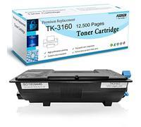 ASEKER TK3160 TK-3160 Cartuccia del Toner Compatibile per Kyocera P3145dn | 12500 Pagine per Kyocera Ecosys M3145dn M3145idn M3645dn M3645idn P3045dn P3050dn P3055dn P3060dn （Nero）