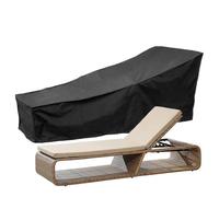 ASelected 1 Pezzo Copri Lettino Prendisole 210D Nero 210x75x80cm