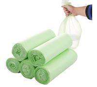 ASelected 100 sacchetti per rifiuti alimentari, 10 l, compostabili, per cucina, ufficio, soggiorno (45 x 50 cm)